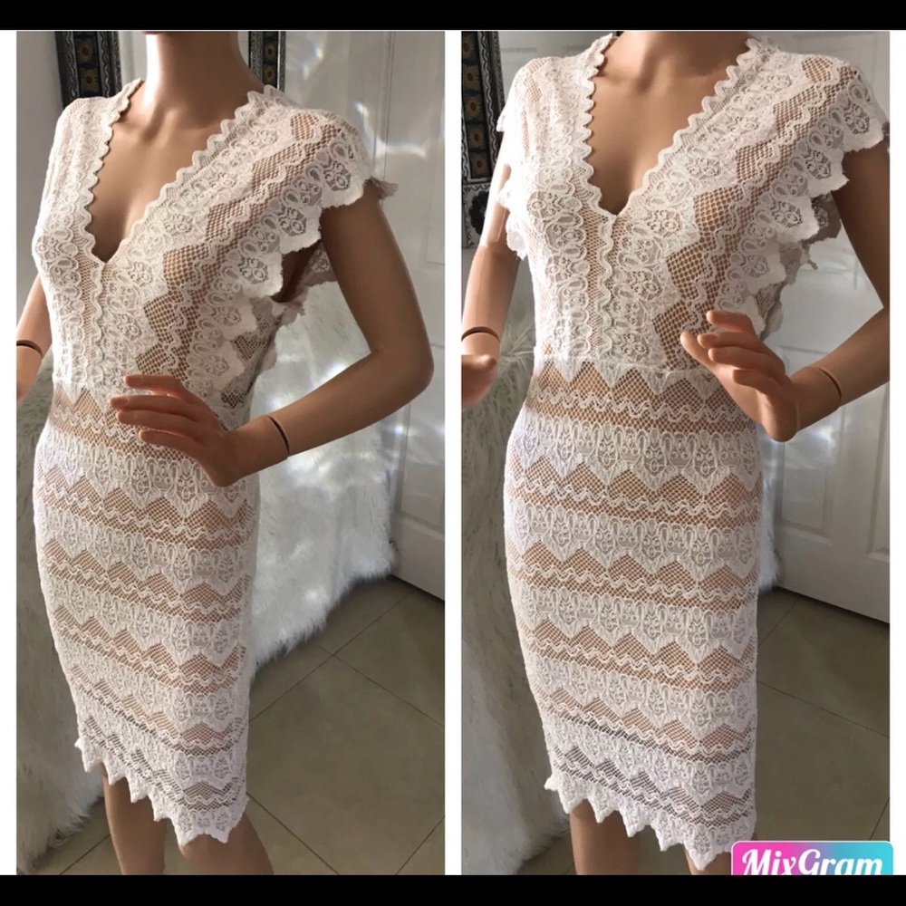 Nightcap Carisa Rene Spanish Lace Bodycon Dress M